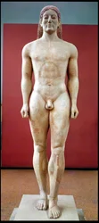 Anavysos Kouros, statua funeraria di Kroisos c.530-520 a.C.